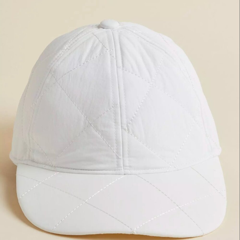 Torrid Quilted White Baseball Cap – NWT | Adjustable Fit, Winter Style